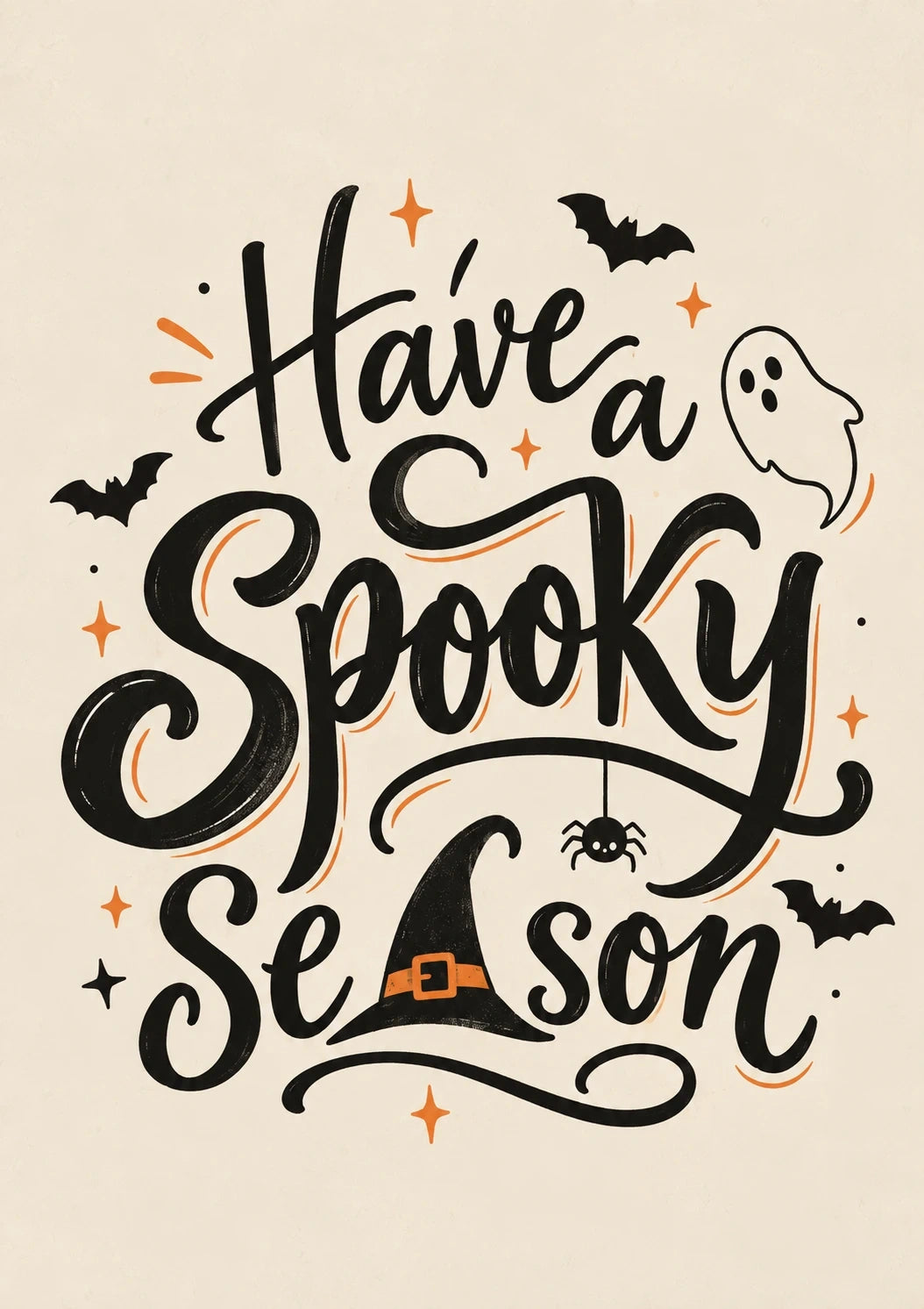 Halloween - Personalised Card — with punch holes