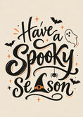 Load image into Gallery viewer, Spooky Season Calligraphy Halloween Card
