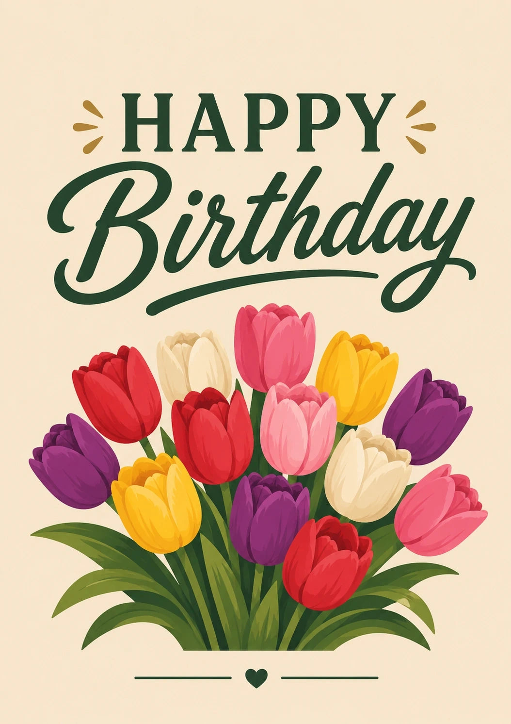 Birthdays - Personalised Card — with punch holes