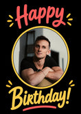 Load image into Gallery viewer, Bold Bright Happy Birthday Text Photo Upload Birthday Card
