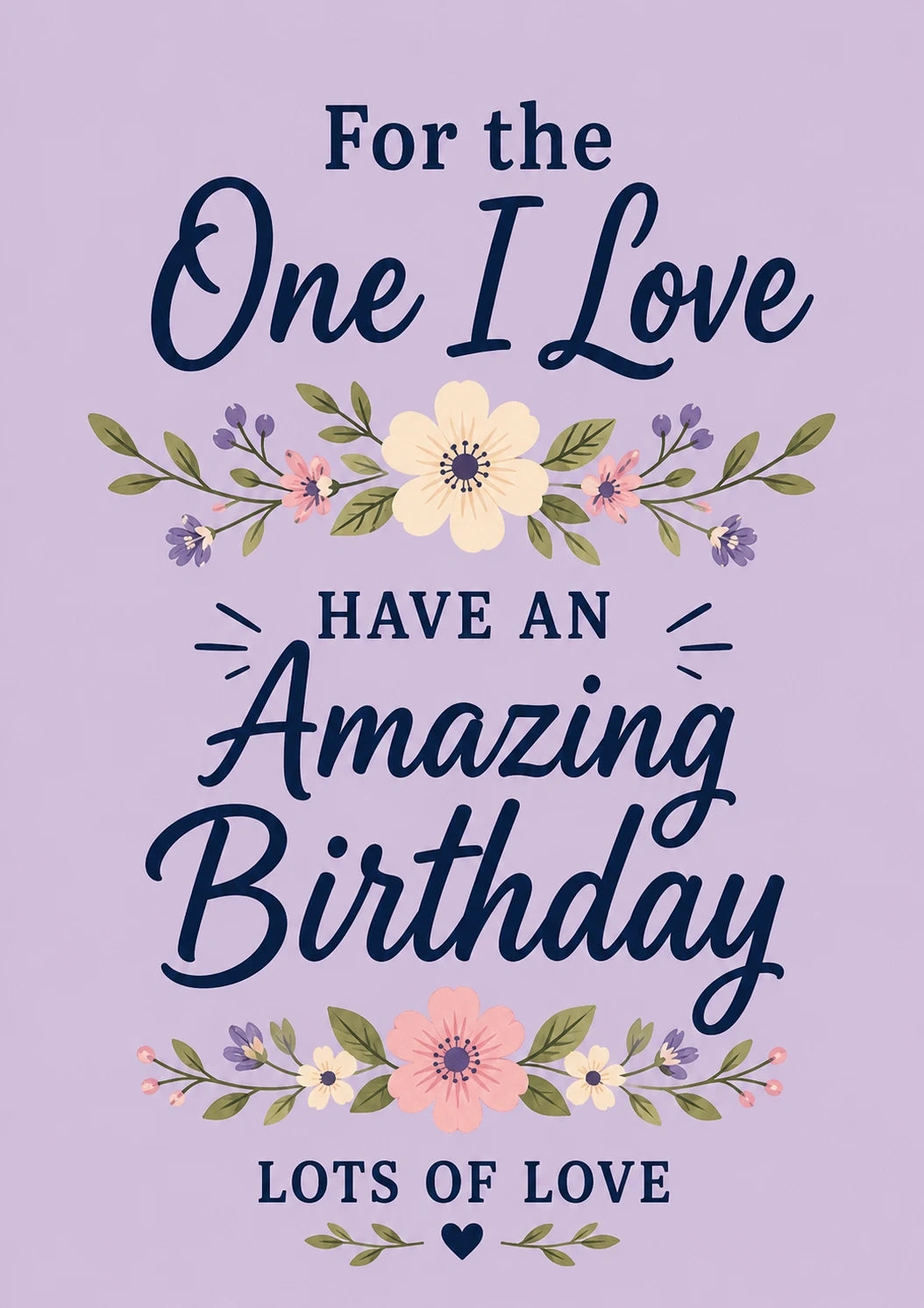 Birthdays - Personalised Card — with punch holes