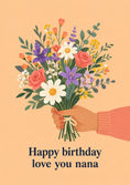 Load image into Gallery viewer, Birthdays - Personalised Card — with punch holes
