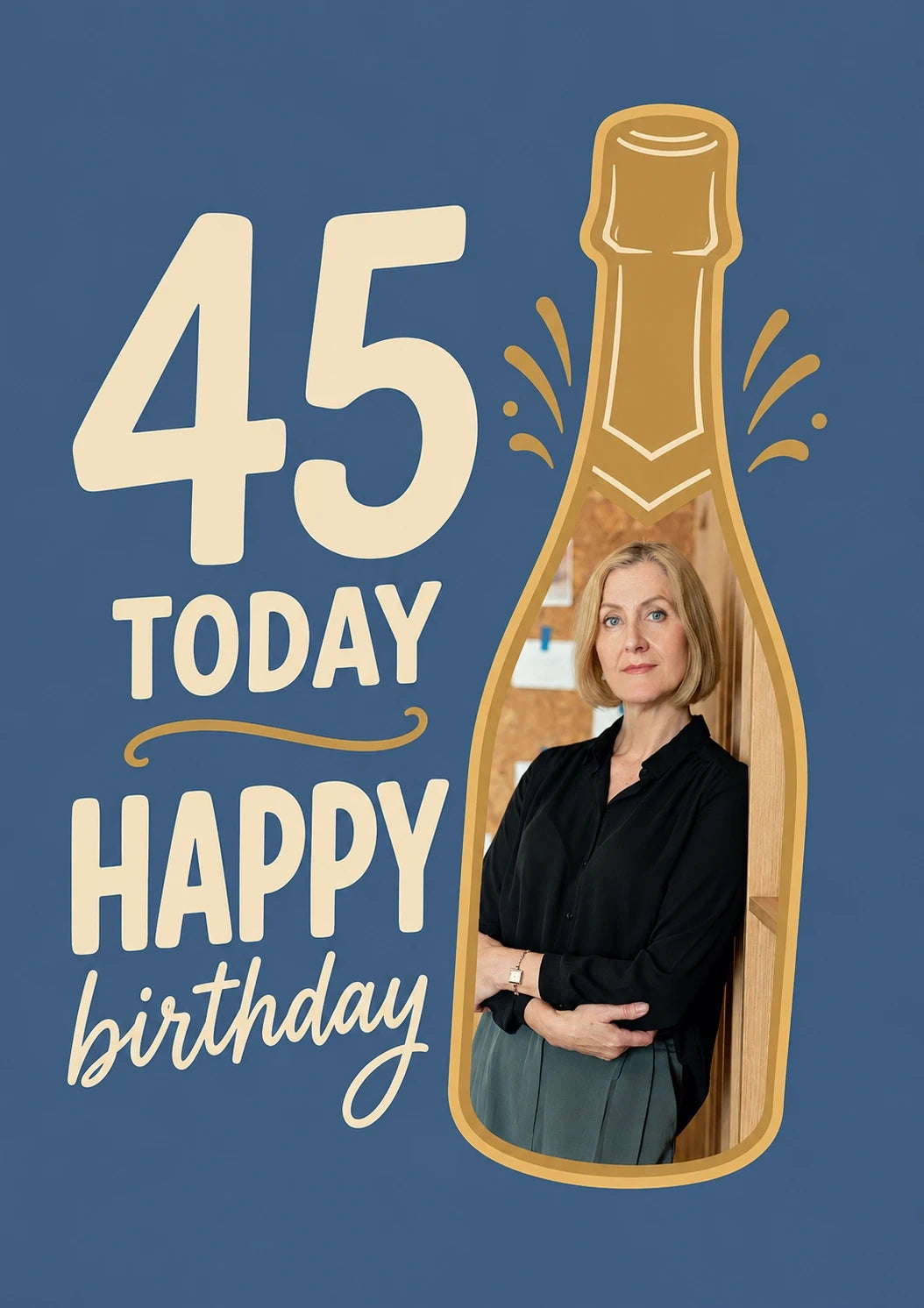 Birthdays - Personalised Card — with punch holes