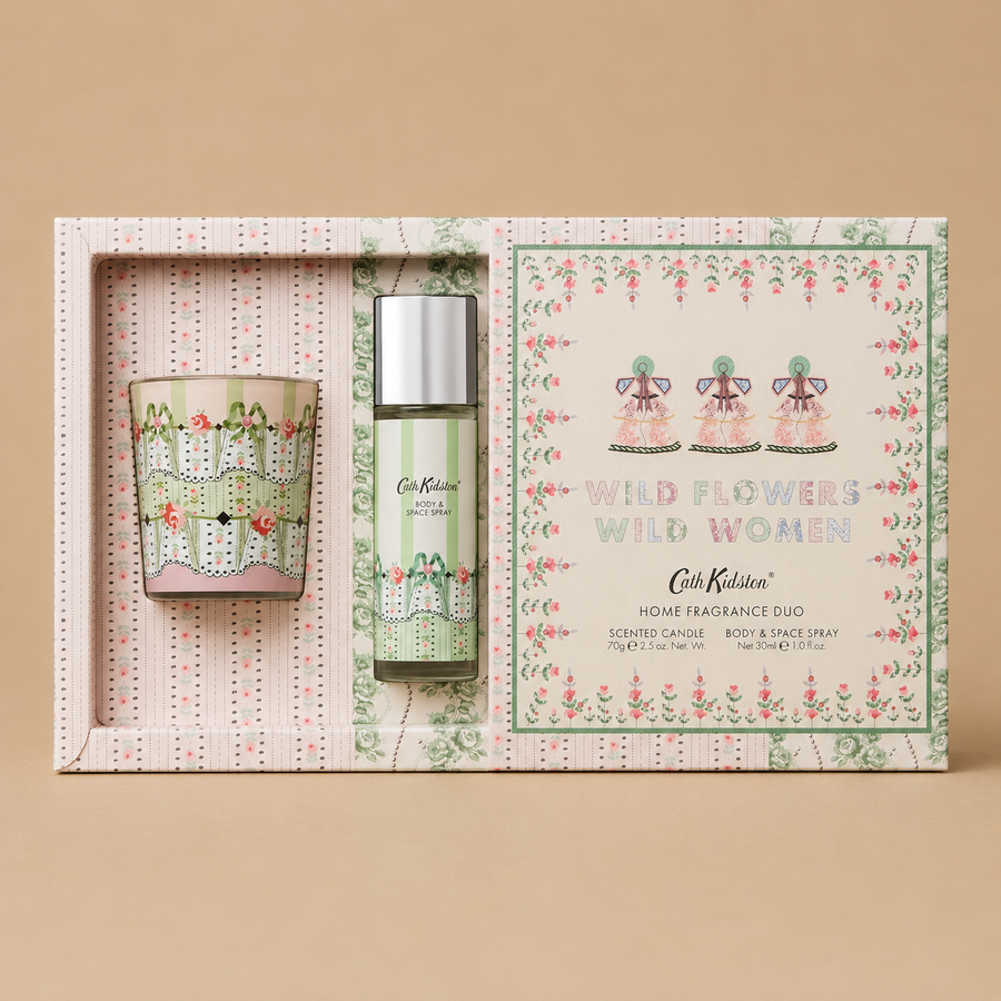 Cath Kidston Gift Set (70g Scented Candle + 30ml Room Spray) - Orange Blossom