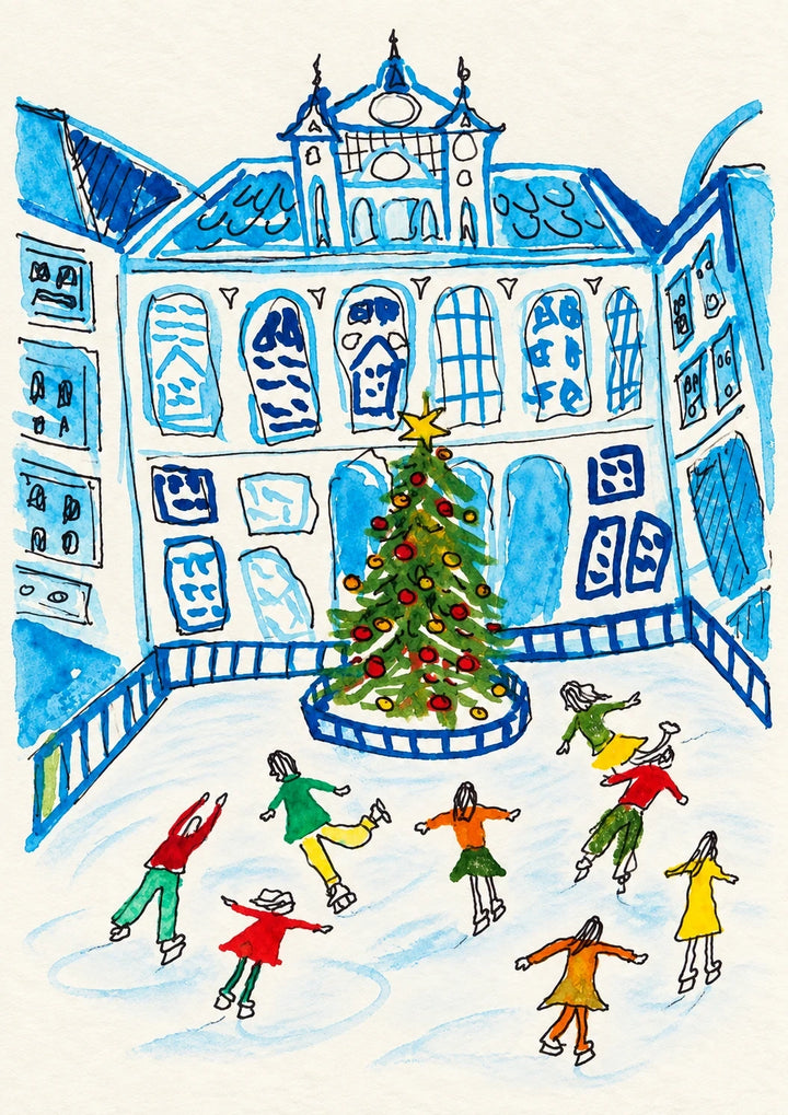 Christmas - Personalised Card — with punch holes