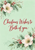 Load image into Gallery viewer, Uplifting Floral Watercolour Christmas Card for Auntie
