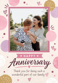 Load image into Gallery viewer, Pink Polka Dot Mother in Law Photo Upload Anniversary Card for Her
