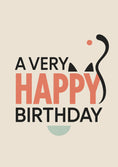 Load image into Gallery viewer, Bold Typography Happy Birthday Card for Pet
