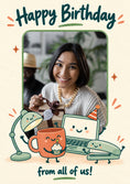 Load image into Gallery viewer, Funny Office Characters Photo Upload Birthday Card
