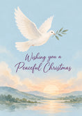 Load image into Gallery viewer, White Dove Olive Branch From the Heart Christmas Card for Nephew
