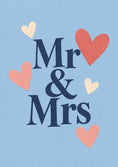 Load image into Gallery viewer, Mr & Mrs Hearts Wedding Card
