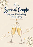 Load image into Gallery viewer, Champagne Toast Special Couple 25th Anniversary Card

