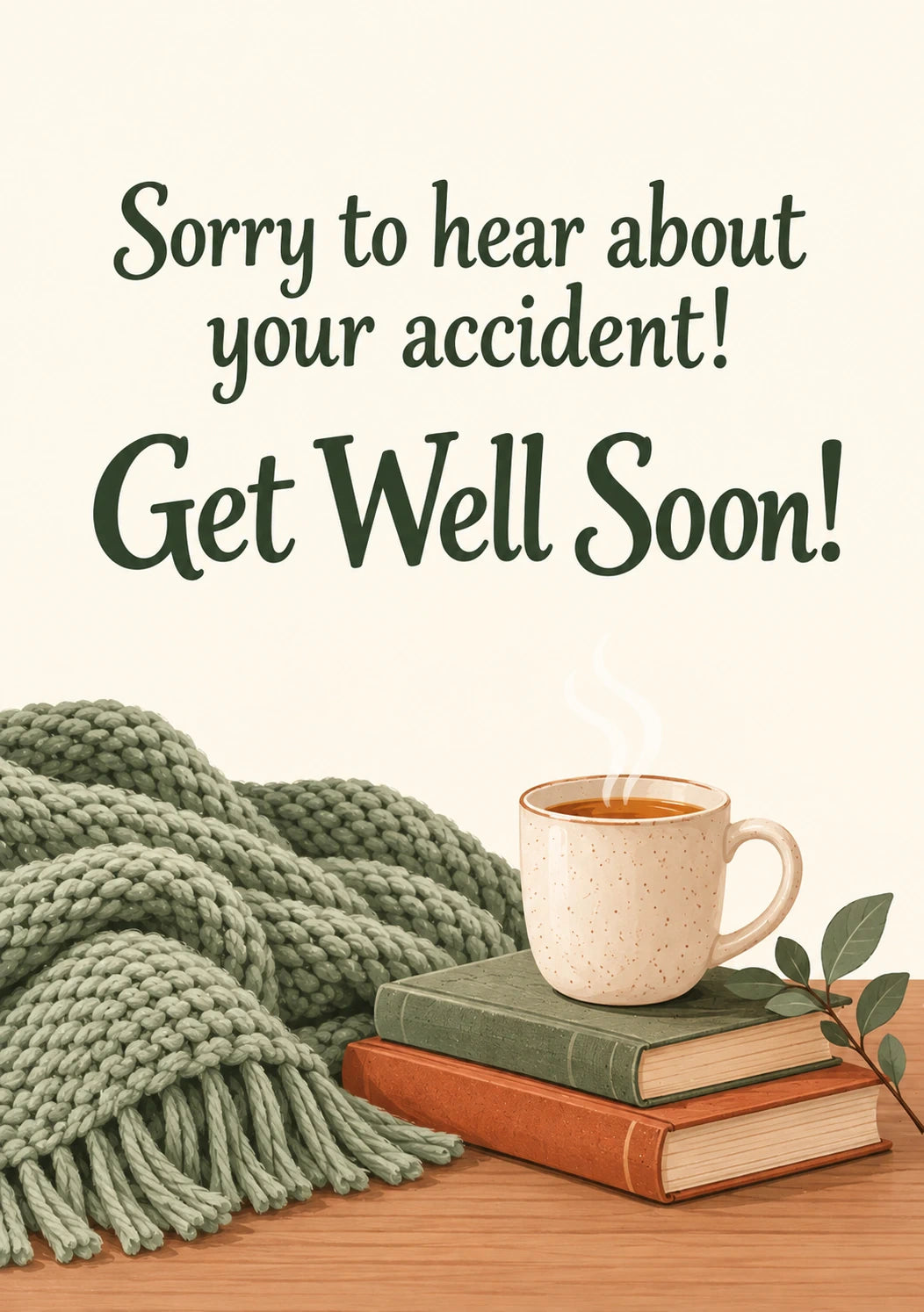 Funny Sorry to Hear About Your Accident Get Well Soon! Card for Auntie