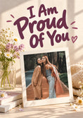 Load image into Gallery viewer, I Am Proud of You Best Friend Photo Upload Congratulations Card for Her
