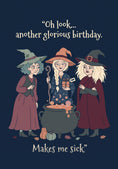 Load image into Gallery viewer, Funny Three Witches Cauldron Halloween Card for Her
