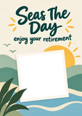 Load image into Gallery viewer, Funny Seas The Day Best Friend Photo Upload Retirement Card
