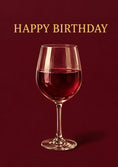 Load image into Gallery viewer, Red Wine Glass 75th Birthday Card for Her
