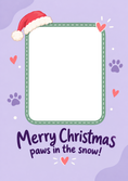Load image into Gallery viewer, Funny Dog Party Hat Photo Upload Christmas Card for Nephew
