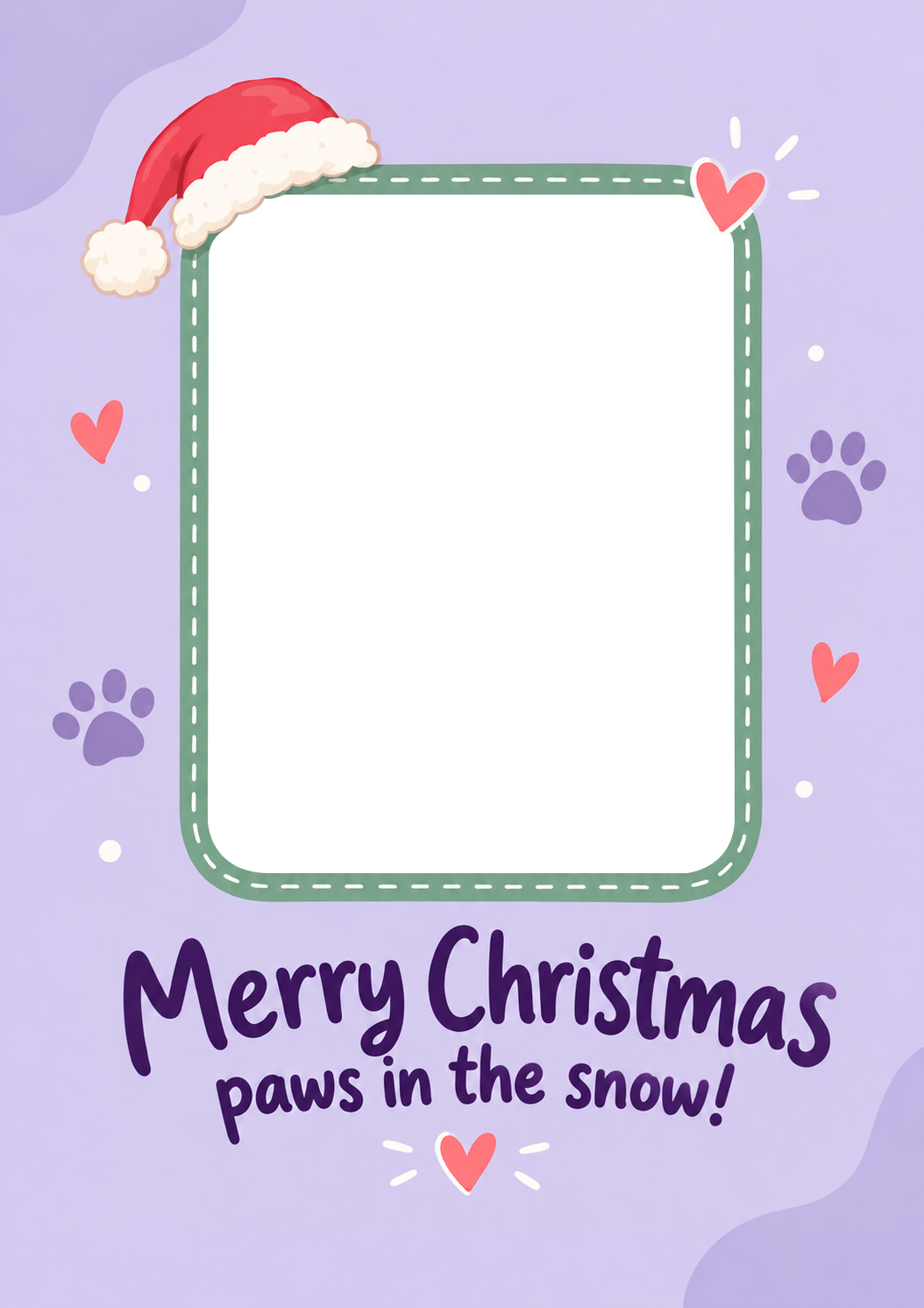 Funny Dog Party Hat Photo Upload Christmas Card for Nephew