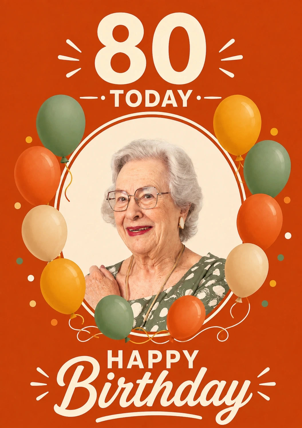 Birthdays - Personalised Card — with punch holes