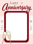 Load image into Gallery viewer, Happy Anniversary Champagne Toast Photo Upload Anniversary Card for Her
