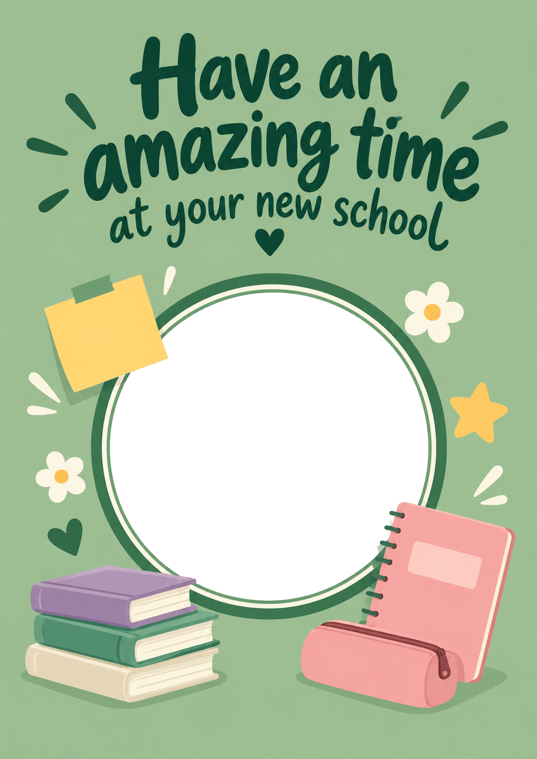 Have an Amazing Time New School Photo Upload Back to School Card for Him