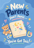Load image into Gallery viewer, New baby - Personalised Card — with punch holes
