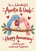 Load image into Gallery viewer, Anniversary - Personalised Card — with punch holes
