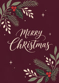 Load image into Gallery viewer, Christmas - Personalised Card — with punch holes
