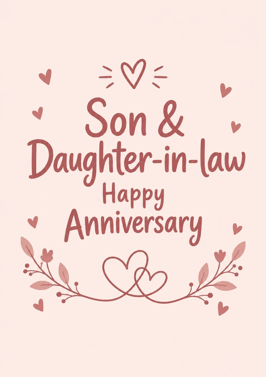 Anniversary - Personalised Card — with punch holes