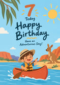 Load image into Gallery viewer, Birthdays - Personalised Card — with punch holes
