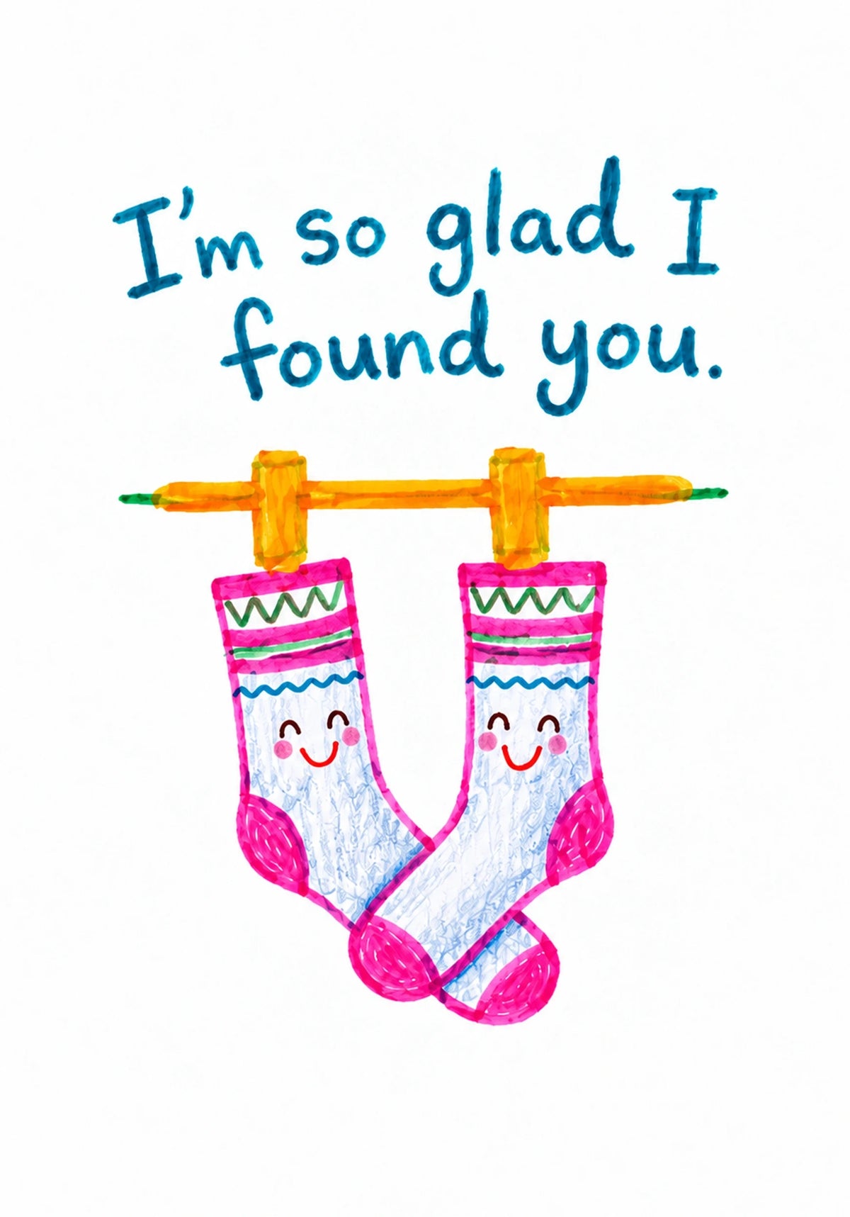 Friendship - Personalised Card — with punch holes