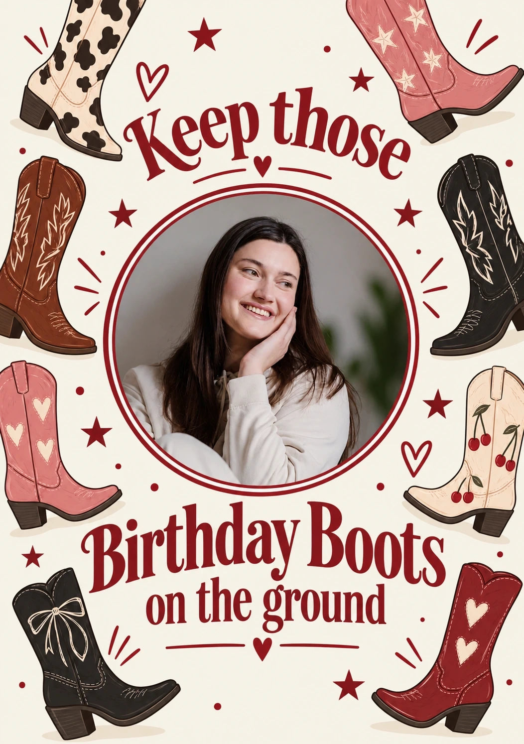 Birthdays - Personalised Card — with punch holes