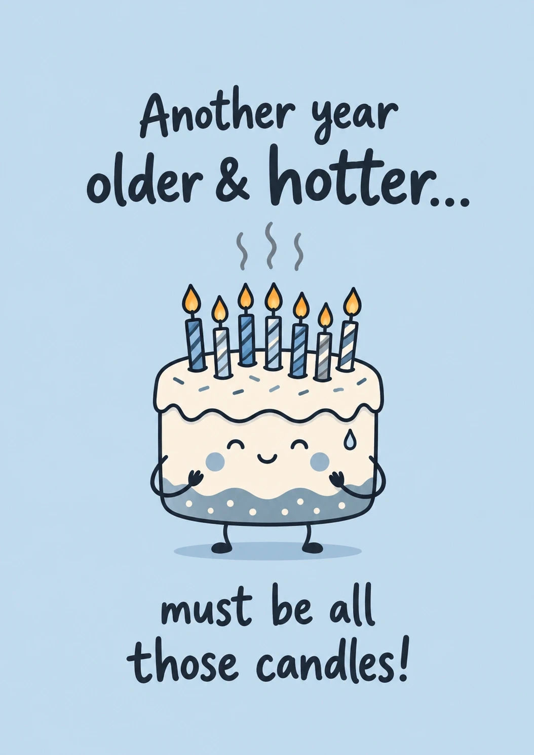 Birthdays - Personalised Card — with punch holes