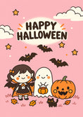 Load image into Gallery viewer, Halloween - Personalised Card — with punch holes
