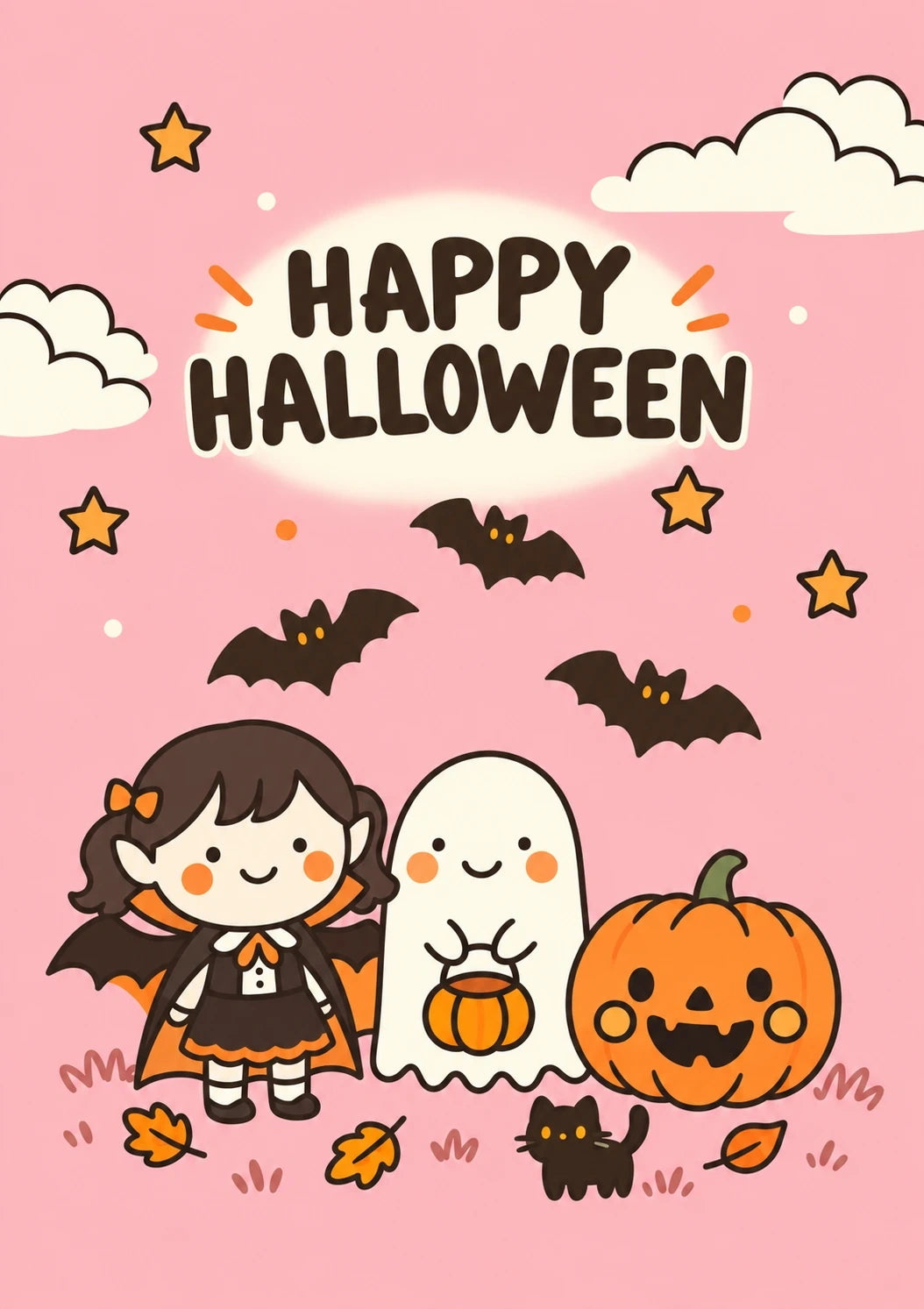Halloween - Personalised Card — with punch holes