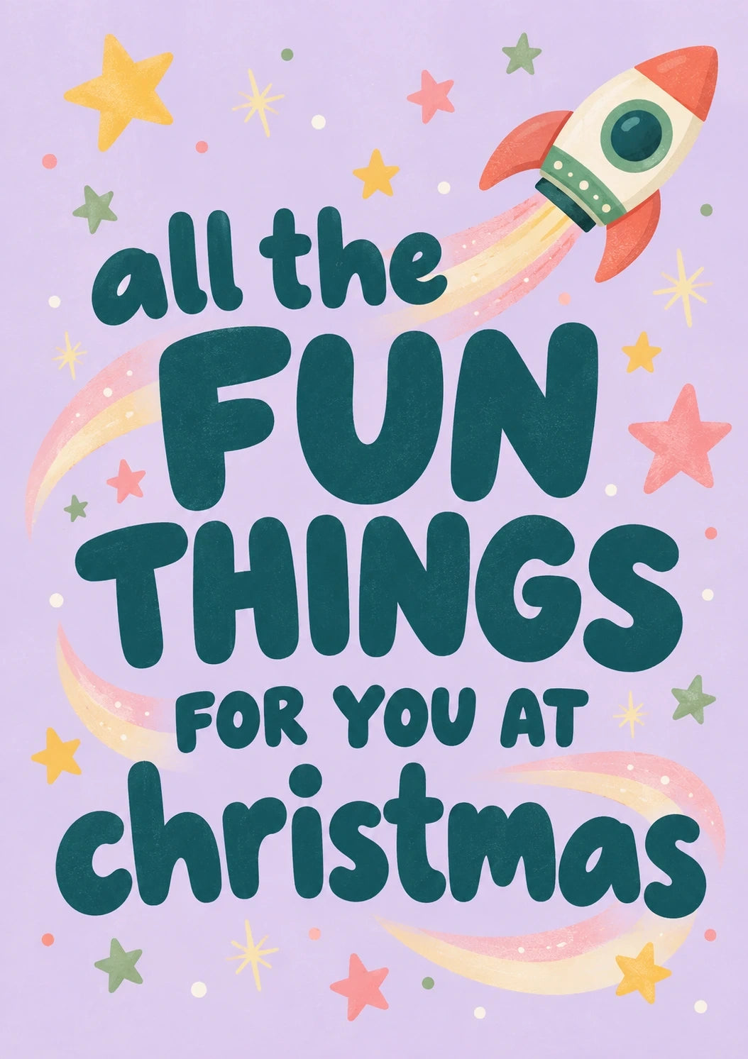 Christmas - Personalised Card — with punch holes
