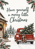 Load image into Gallery viewer, Christmas - Personalised Card — with punch holes
