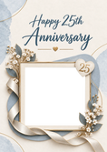 Load image into Gallery viewer, Anniversary - Personalised Card — with punch holes
