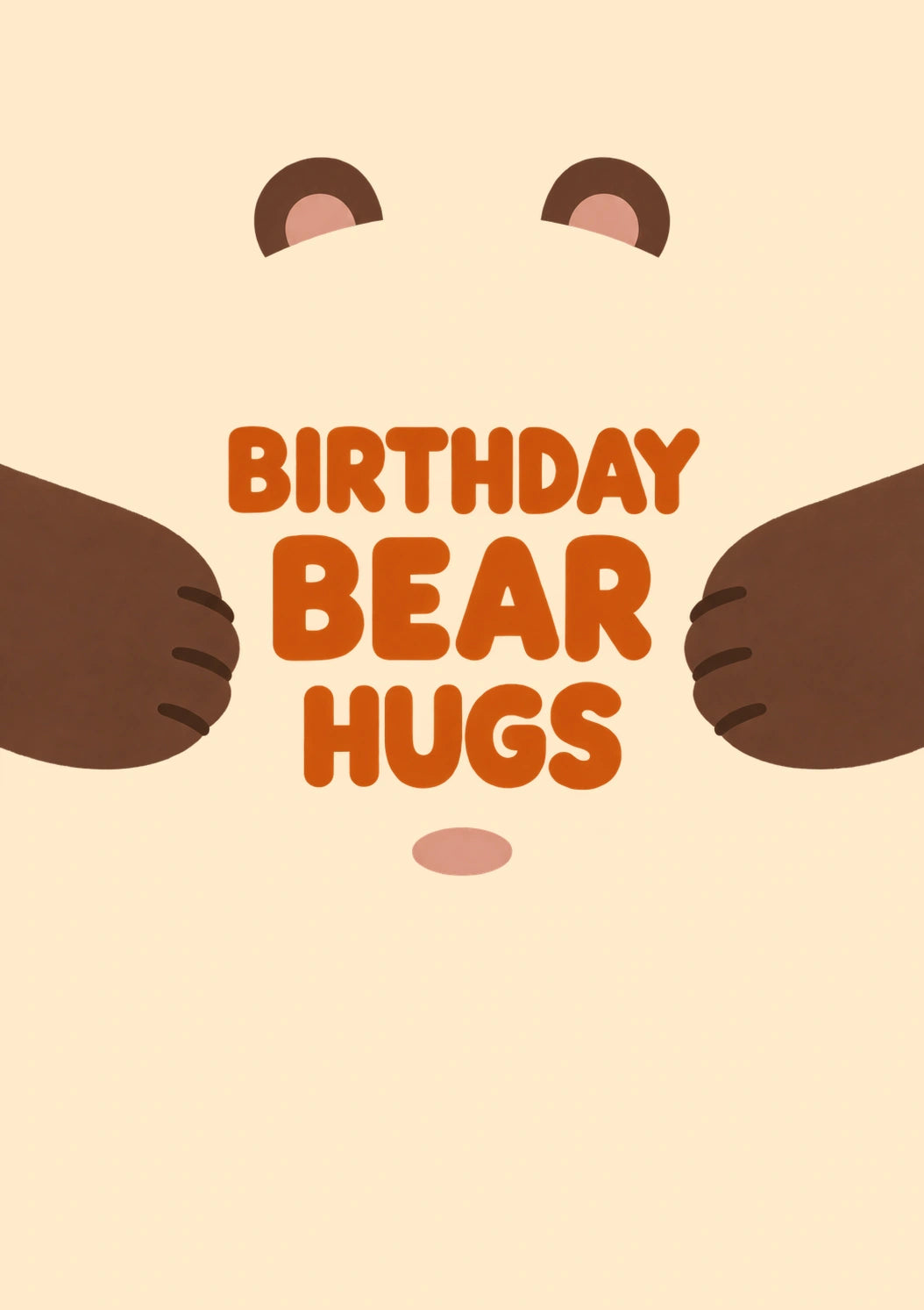 Birthdays - Personalised Card — with punch holes