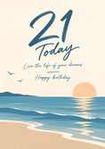 Load image into Gallery viewer, Birthdays - Personalised Card — with punch holes
