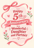 Load image into Gallery viewer, Anniversary - Personalised Card — with punch holes
