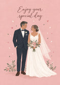 Load image into Gallery viewer, Weddings - Personalised Card — with punch holes
