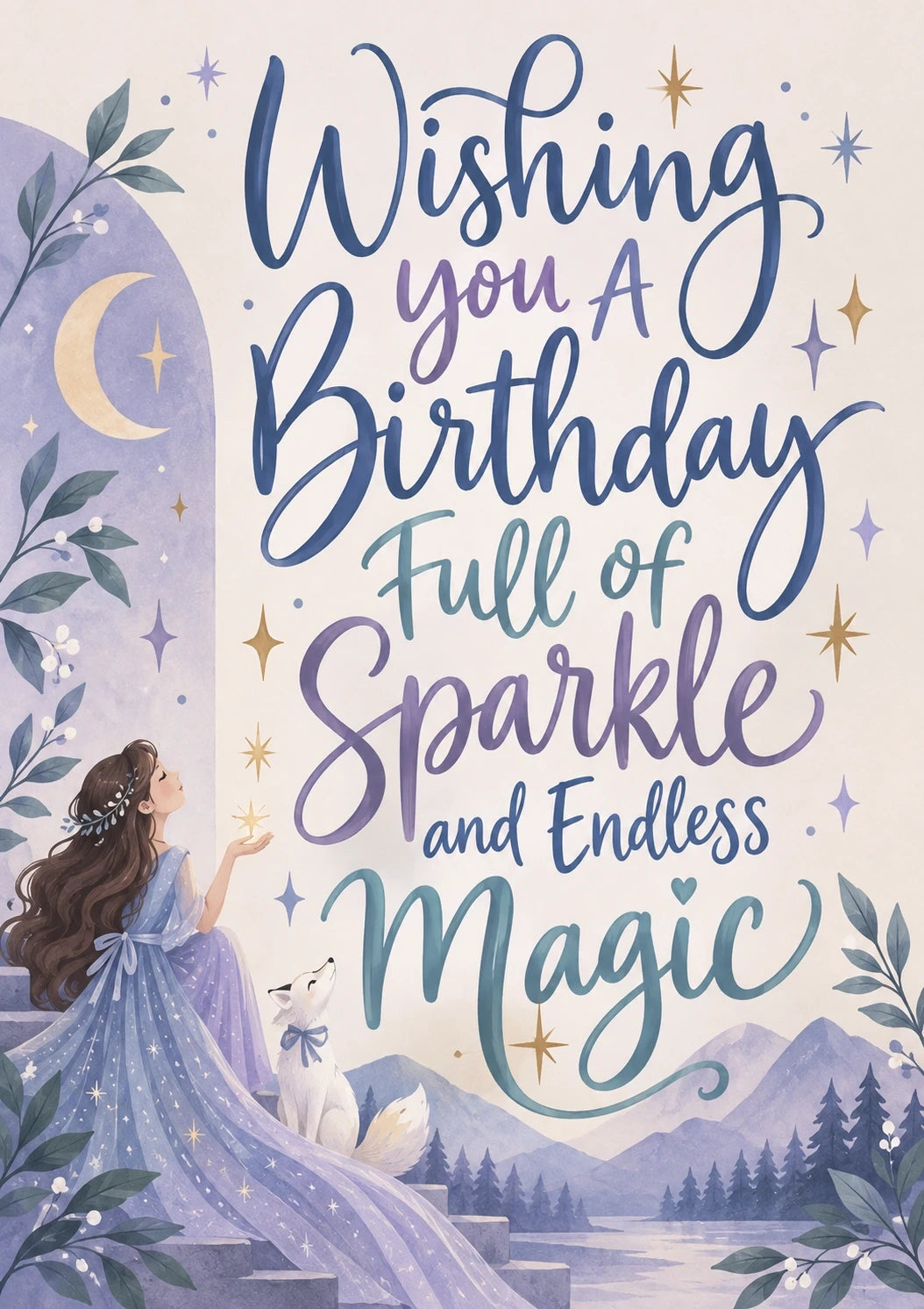 Birthdays - Personalised Card — with punch holes
