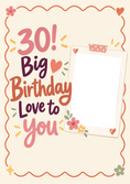 Load image into Gallery viewer, Birthdays - Personalised Card — with punch holes
