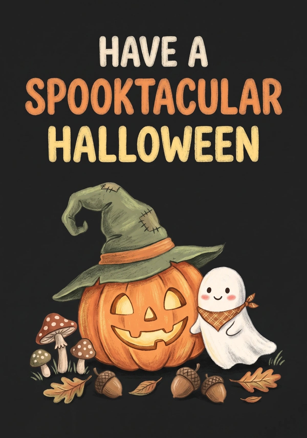 Halloween - Personalised Card — with punch holes