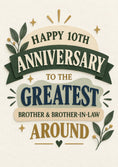 Load image into Gallery viewer, Anniversary - Personalised Card — with punch holes

