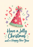 Load image into Gallery viewer, Christmas - Personalised Card — with punch holes
