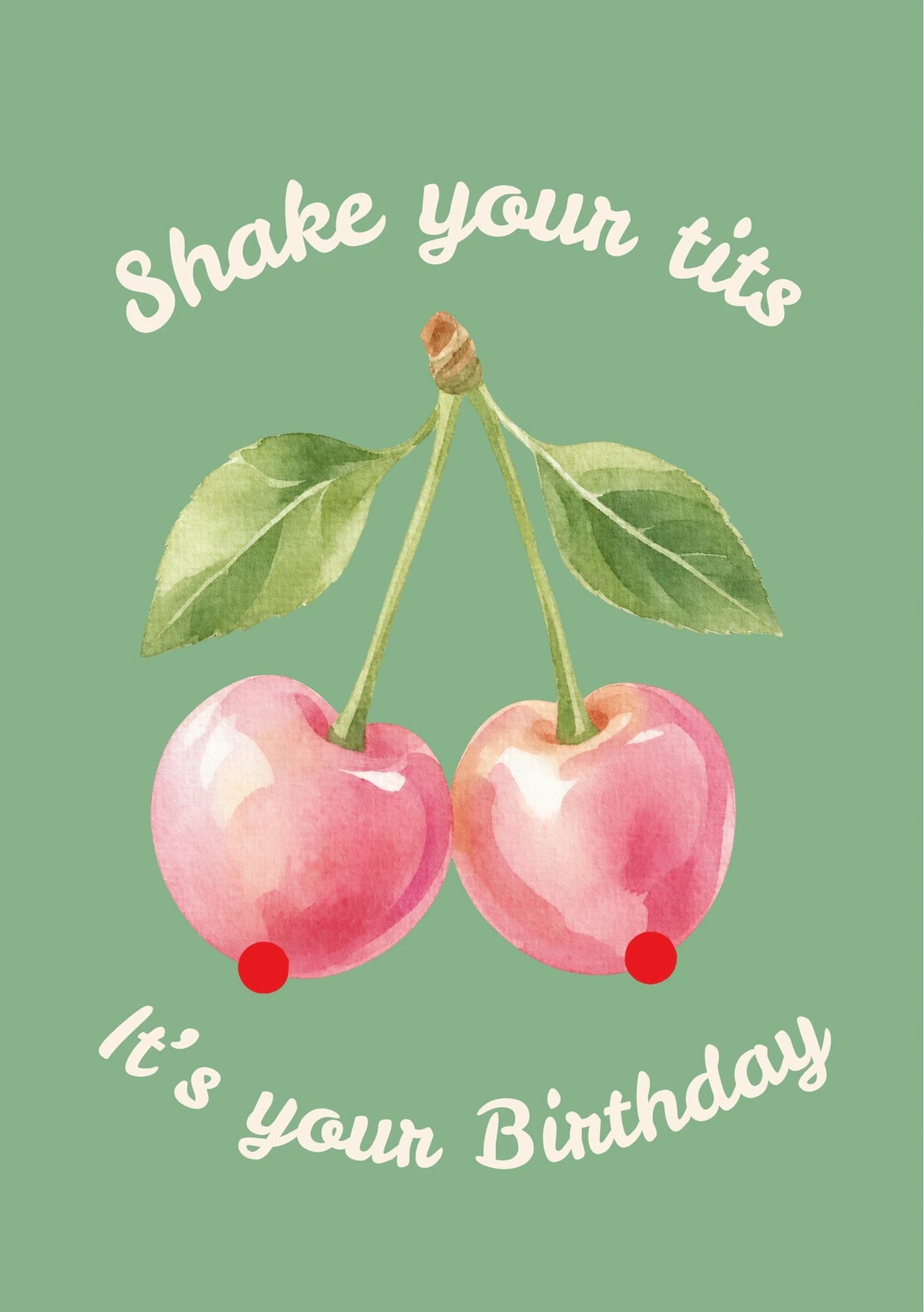 Birthdays - Personalised Card — with punch holes