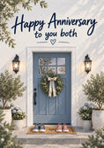 Load image into Gallery viewer, Anniversary - Personalised Card — with punch holes
